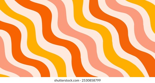 Psychedelic trippy y2k retro background vector design. Groovy abstract hippie pattern. Cool geometric wave texture.