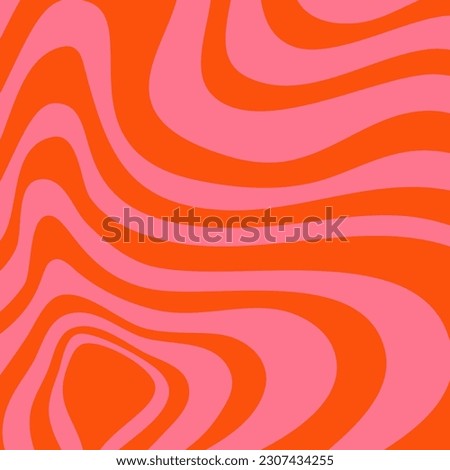 Psychedelic trippy y2k retro background swirl. Simple vector illustration. Groovy wave print. Vintage background. Psychedelic groovy spiral