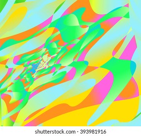psychedelic tunnel background, abstract design multicolored