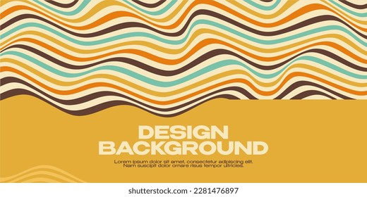 Psychedelic Vector Background - Retro Style - Retro Design With a New Touch