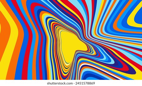 Psychedelic warm tones swirl abstract background