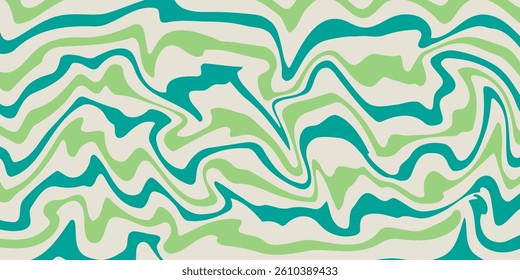 Psychedelic wave background in pop art style. Trippy retro wallpaper. Vector design 60-70-s.