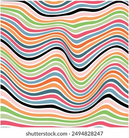 Psychedelic wavy background, Colored wallpaper graphic design. liquid marble seamless pattern.Marble acrylic swirl pattern.
