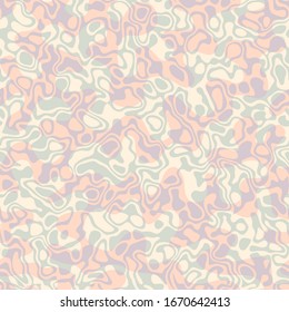 Psychedelic wavy background. Seamless abstract pattern in marble style. Vector image.