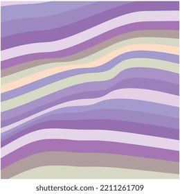 Psychedelic wavy lines. waves background colorful groovy background,Wavy abstract psychedelic pattern vector illustration.