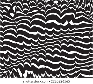 Psychedelic wavy lines.black and white Liquid marble texture,marble Pattern,Liquid Marbling Effect,Abstract background.