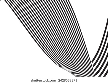 Psychedelische gewellte Linien. Schwarz-weißer Marmor-Textur, Vektor-Tapeten-Grafik-Design.Wavy Swirl Nahtloses Muster Groovy Hintergrund, Tapete, Print, Stoff.