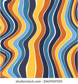 Psychedelische wellenförmige Linien. Marmor Textur, flüssige Marmor Malerei Hintergrund wellig gekrümmt mit Kritzeleien Linie.  Mehrfarbiger Bildschirmhintergrund Grafikdesign.Liquid Marmor Muster für die Erstellung von Kunstwerken und Drucke.