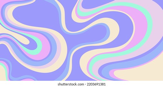 Psychedelic y2k background 2000. Vector illustration in retro aesthetic 1990 style.