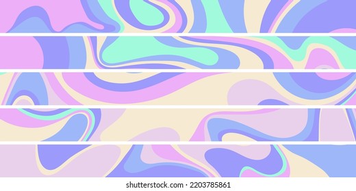 Psychedelic y2k background 2000. Vector illustration in retro aesthetic 1990 style.