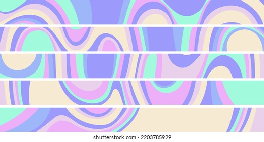 Psychedelic y2k background 2000. Vector illustration in retro aesthetic 1990 style.