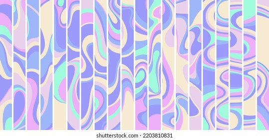 Psychedelic y2k background 2000. Vector illustration in retro aesthetic 1990 style.