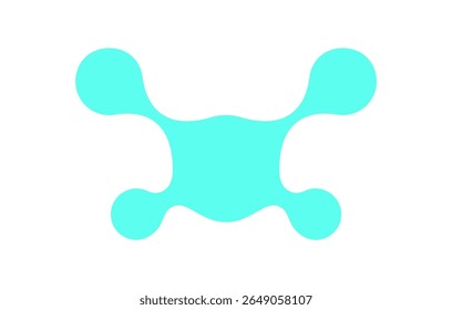 Forma metabólica Y2K psicodélica. Ícone abstrato em forma retrô. Elemento de design moderno, 90s estética, decoração gráfica. Ideal para roupas de rua na moda, cartazes legais e coleções de arte arrojadas.