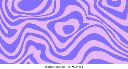 Psychedelic y2k wave background. Retro fun print bright psychedelic. Y2K marble wave wallpaper. Vector illustration