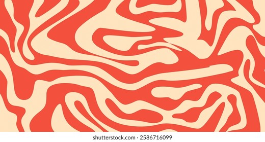 Psychedelic y2k wave background. Retro fun print bright psychedelic. Y2K marble wave wallpaper. Vector illustration