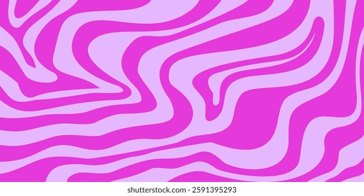 Psychedelic y2k wave background. Retro fun print bright psychedelic. Y2K marble wave wallpaper. Vector illustration