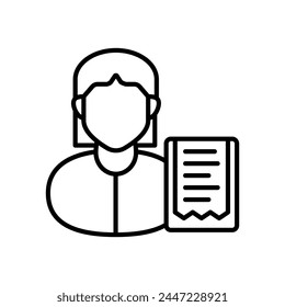 Psychiatrist icon in vector. Logotype
