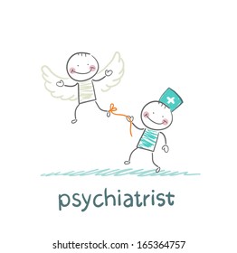 psychiatrist keeps bound patient, that he did not fly away