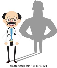 Psychiatrist - Standing in Positive Attitude