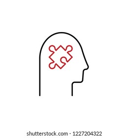 Psychiatry 2 colored line icon. Simple colored element illustration. Psychiatry icon design from medicine set