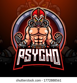 Psycho Esport Logo Mascot Design