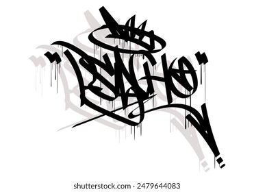 PSYCHO graffiti tag style design