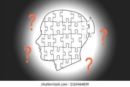psychoanalysis subconscious human fantasy puzzle gradient