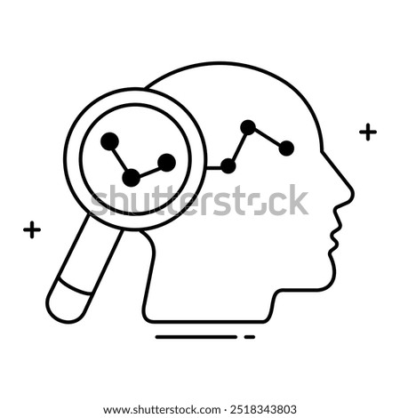 Psychological Behavior Analysis Vector Icon Design, behavior analysis, human behavior, behavior patterns, behavioral tracking