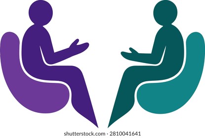 Psychological Counseling And Therapy Session Flat Design Icon.
Mental Health Consultation Consultation Service Creative Graphic.
Two People Having A Conversation On Chairs Vector Illustration.
Professional Interview Meeting Business Discussion Conceptual Logo.
Customer Service Assistance Chatting Silhouette Communication Element.
Partnership Collaboration Brainstorming Dialogue Creative Icon Vector.
Life Coaching Mentorship Program Advisory Meeting Visual Symbol.
Job Interview HR Human Resources Recruiting Modern Graphic.
Couple Therapy Marriage Counseling Relationship Support Minimalist Icon.
Office Coworkers Talking Discussion Executive Briefing Illustration.
