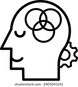 psychological customer segmentation icon vector illustration