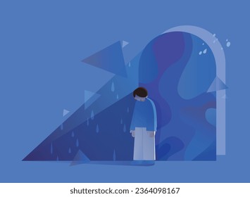 Psychological illness, mental health illustration
