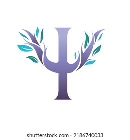 Psychological logo, sign in the shape of a tree