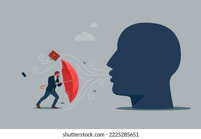 Psychological Protection Against Bullying And Harassment. Flat Modern Vector Illustration