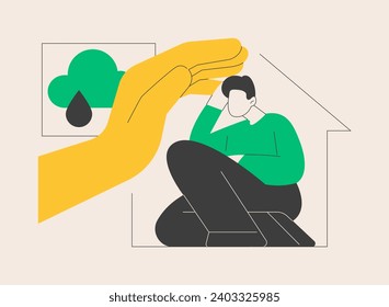 Psychological safety abstract concept vector illustration. Express yourself, negative consequences, status, career and reputation, employee safety, social anxiety, comfort abstract metaphor.