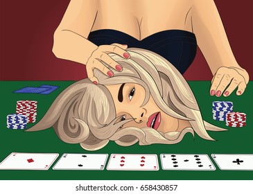 Psychological state of the person at the table in a pleasure institution
