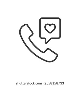 Psychological support call, icon in line design. Psychological, support, call, help, mental, health, therapy on white background vector. Psychological support call editable stroke icon - Powered by Shutterstock - Get 15% off with code: PIKWIZARD15