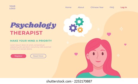 Psychologist help vector illustration design.