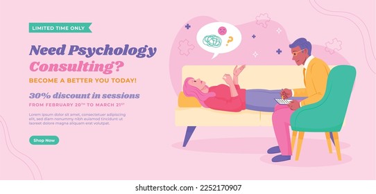 Psychologist help vector illustration design.