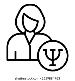 Psychologist Icon Element For Design