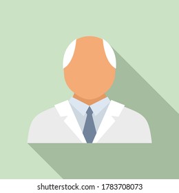 Psychologist icon. Flat illustration of psychologist vector icon for web design