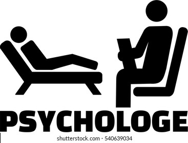 Psychologist Icon With German Job Title
