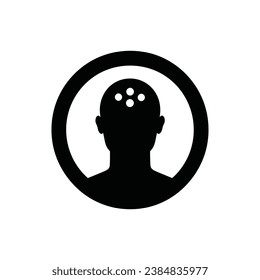 Psychologist Icon on White Background - Simple Vector Illustration