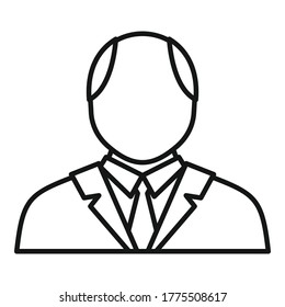 Psychologist icon. Outline psychologist vector icon for web design isolated on white background