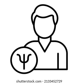 Psychologist icon vector image. Can also be used for web apps, mobile apps and print media.