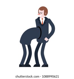Psychologist studies inner world. Look into soul of man. Psychology vector illustration