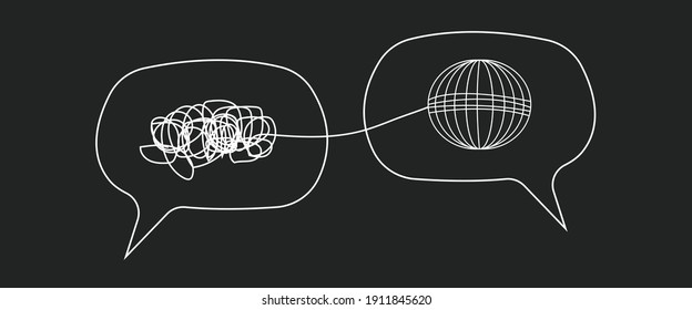 psychology concept, solving problems vector

