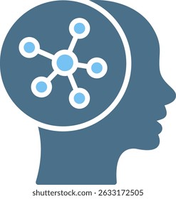 Psychology Glyph Two Colour Icon