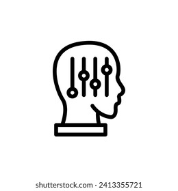 psychology icon or logo design isolated sign symbol vector illustration - high quality line style vector icon suitable for designers, web developers, displays and websites