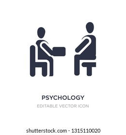 psychology icon on white background. Simple element illustration from People concept. psychology icon symbol design.