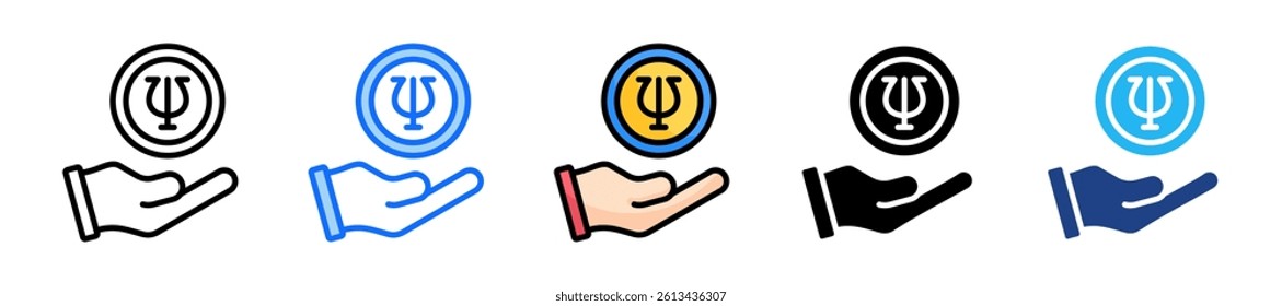 Psychology Icon Set Multiple Style Collection